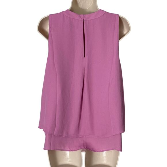 J. Crew Drapey Sleeveless Top Blouse in Recycled Poly Lilac Size 10 - Picture 2 of 9